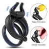 Cockrings Vibrator Cockring Penis Cock Ring On for Man Atraso Ejaculação Toys Sexis para homens Casal Casal Vibrando Penisring Bens para Adultos 230228