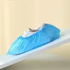 100 disposable thickened plastic breathable shoe covers PE waterproof and anti-slip shoe covers P