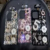 Bouteille de parfum de diamant 3d Cadresse de téléphone pour iPhone 14 13 12 11 Pro Max XR Luxury Bling Crystal Design Rhingestone Crossbody Lanyard Designer Protector Fashion Cover 1pc