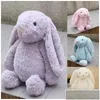 Plush Plush Animals Easter Rabbit Soft Animal Doll Toys 30cm 40 cm Cartoon Simator Bunny Ear Toy dla dzieci Bir Dhsa7