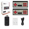 Y2S Game Console Set Mini HD Wireless Double Person Spela Games Host Support HD Output Inkluderar 1800 plus spel med 2 spelkontroller DHL gratis