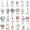 925 pund Silver New Fashion Charm Pearl Family Heart Pendant Mors dag Armband Peach Blossom Armband 520 födelsedagspresent