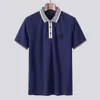 100% Cotton Designer Polo Camicie Mens Luxury Polo Camicie Casual T-shirt Ape Lettere Stampa Moda ricamata High Street Uomo Polosm-3XL