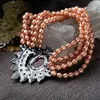 Pendant Necklaces Bulk Price Beads Chain Necklace For Women Statement Pendants Egyptian Multi Layer Choker Retro Zinc Alloy