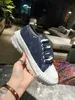 Luxe designer ploeg schoenen low-top denim sneakers wit blauw roze high-top heren en dames veterprint sneaker