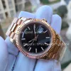 رجال الساعات الرجال هدية مشاهدة BPF Champagne Black Dial Automatic 2813 Movement BP Everose Date Rose Gold Crystal Chocolate BP Factory Wristory Box Original