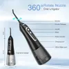 Other Oral Hygiene Oral Irrigator 5 Modes Portable Rechargeable Dental Water Jet 6 Nozzles Waterproof 300ML Tank Water Flosser For Teeth Whitening 230227