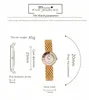 Relojes de pulsera para mujer, reloj con diamantes de imitación, relojes de pulsera para mujer, relojes de pulsera para mujer, recuerdos y regalos de oro amarillo