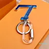 2023-Designer Blue Acrylic Key Buckle Luxury Bag Parts New Fashion Big Letter Key Chain Pendant And Bags Pendants