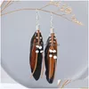 Charm Bohemian Tassel örhängen Rispärlor Feather Womens Fashion Accessoarer Drop Delivery Jewelry DHPW7