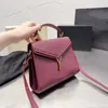 bolso de cuero para mujer bolso de hombro de diseñador Cassandra bolsos cruzados monedero billetera