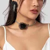 Anhänger Halsketten Neue Mode Blume Choker Halskette für Frauen Elegante Romantische Kurze Kette Party Hochzeit Halsketten Mode Schmuck Zubehör J230601