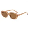 Óculos de sol de armação pequena redondo feminino vintage marca designer moda óculos de sol feminino tons retrô clássico oval