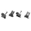 Tactique KAC 300 Flip Sight avant et arrière pliables pour la chasse au fusil Fit 20mm Weaver Rail CNC Construction en aluminium