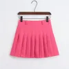 rok 6 kleur nieuwe zomer golf rokken preppy stijl streep dames rok hoge taille geplooide rok vrouwelijke mini tennis rok mujer