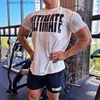 Męskie koszulki Mężczyźni luźne T-shirt T-shirt bawełniane drukowane sportowe koszulka gimnastyczna Top trening sportowy koszulki do joggingu T230601