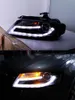 Farol dianteiro do carro para audi a4 b8 a4l s4 rs4 2009-2012 led conjunto de farol automático atualizar lente bicofal faróis xenon