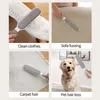 Lint Rollers Fırçalar Çiftli Lint Çıkartma Giysisi Halı Kanepe Lint Silindir Kürk Çözücü Yeniden Kullanılabilir Köpek Kedi Pet Saç Temizleme Fırçası Temizlik Araçları Z0601