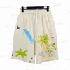 Palms Palmangel Mens Shorts Menwomens مصمم سراويل قصيرة خطاب طباعة شريط حزام غير رسمي من خمس نقاط الزاوية ملابس الصيف شاطئ الملابس الأزرق الوردي