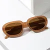 Óculos de sol de armação pequena redondo feminino vintage marca designer moda óculos de sol feminino tons retrô clássico oval