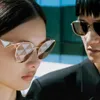 P family's new net red star has the same personalized Japanese and Korean ins style sunglasses and women's