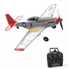 High End P-51D 4 Channel Beginner Airplane with 6-axis Stabilizer System and One-key Aerobatic 761-5 (RTF) Rc Plane Outdoor Toys