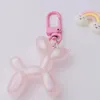 Cartoon Bubble Puppy Keychain Pendant Creative Söt kvinnlig bilväska Key Chain Girl Student Ryggsäck Keychains smycken Tillbehör gåva