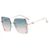 Sunglasses Women Big Frame Men Square Fashion One Lens Shades Uv400 Vintage Glasses