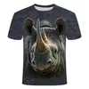 T-shirts pour hommes 2023 T-Shirt 3D Print Animal Monkey Short Sleeve Funny Design Casual Top Drop