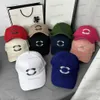 Modedesigner hatt för män kvinnor märke bokstäver boll kepsar 4 säsonger justerbara lyxiga sportbruna baseball hattar mössa bindande solhattar 22Style