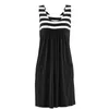 Basic Casual Dresses Fashion striped dress summer dress loose simple sleeveless dress women's clothing 230531