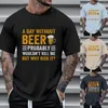 T-shirt da uomo Uomo Estate Oktoberfest Moda Casual 3D Uomo Designer Scollo a V Manica lunga Confezione