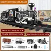 Electric/RC Track Children RC Train Railway Toys Simulation of Electric Track Programmering Klassisk Steam Train Toys Child Gift 230601