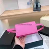 Riñonera de cuero para mujer, riñonera para mujer, riñonera para hombre, bolsos de pecho a la moda con letras Y, bolso clásico para mujer, pendiente de hombro, bolso rosa negro, bolso para teléfono móvil