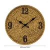 Horloges murales 30,5 cm rustique en rotin horloge charme artisanat chambre année décoration présent goutte