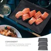 Zestawy sztućców 3 szt. Melamina sushi taca serwująca japoński wystrój prosty styl Sashimi do przechowywania potrawy ceramiczne dekoracyjne przyprawy