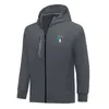Italia Men Jackets Autumn warm coat leisure outdoor jogging hooded sweatshirt Full zipper long sleeve Casual sports jacket