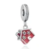 Dla Pandora Charms Authentic 925 Srebrne koraliki wisiorek DIY Jabłko wysoka obcas morska drobna bransoletka Charm Koraliki Dangle