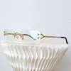 Occhiali da sole da uomo di lusso oro frameless semplice luce generosa TAGLIA 55 21 140 occhiali da sole da donna protezione solare da esterno occhiali da spiaggia di alta qualità