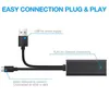 Adattatore cavo Ethernet Micro USB 2.0 a RJ45 Scheda di rete 10/100Mbps per Fire TV Stick Google Home Mini/Chromecast Ultra