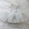 女の子のドレス韓国レースベビーメッシュTUTU ROMPERドレス幼児の女の子の服の子供向けストラップ衣装キッズコスチューム