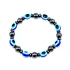 Collares pendientes Collar de mal de ojo para mujer Llavero Turco Pulsera de cuentas azules Gafas hechas a mano Pulseras de dijes Griego Mati Hamsa Dhysl