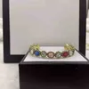 80% di sconto gioielli di design bracciale collana anello Accessori aperto CHIUSURA BRACCIALE b041 intarsiato con bracciale in ottone con grandi diamanti colorati
