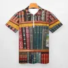 Libri di polo da uomo biblioteca camicie polo libreria stampare camicia casual streetwear streetwear maschile a maniche corte a maniche t-down design t-shirt