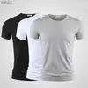 3Pcs Magliette da uomo T-shirt T-shirt da uomo Tendenze della moda Fitness Tshirt 2023 Nuova estate O collo Manica corta B01389 L230520