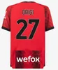 Lu Align Lemon AC 23 24 Ac S Soccer Jerseys KOCHE JOVIC 15 GIROUD Loftus-cheek Third Home Rafael Leao PULISIC Theo Brahim Kids Football