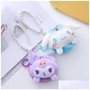 Joias Estilo Japonês Carteira de Cachorro de Pelúcia Chaveiro com Miçangas Mochila Escolar Anel Presentes para Crianças Cerca de 10Cm Drop Delivery Bebê Maternidade Otk0T