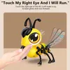 DIY Assembly STEM Science Educational Electronic Bee Parent-child Interaction Sound Lighting Changes Touch Sensing Kid Toy Gift