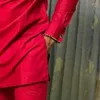 T-shirt da uomo Abbigliamento africano Uomo Dashiki Tradizionale Tee Shirt Manica lunga Top Autunno Autunno 2023 Uomo Rosso Uomo Africa Abbigliamento