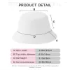 Bérets multicolore 3D tridimensionnel seau chapeau pour femmes hommes adolescent pliable Bob pêcheur chapeaux Panama casquette automne